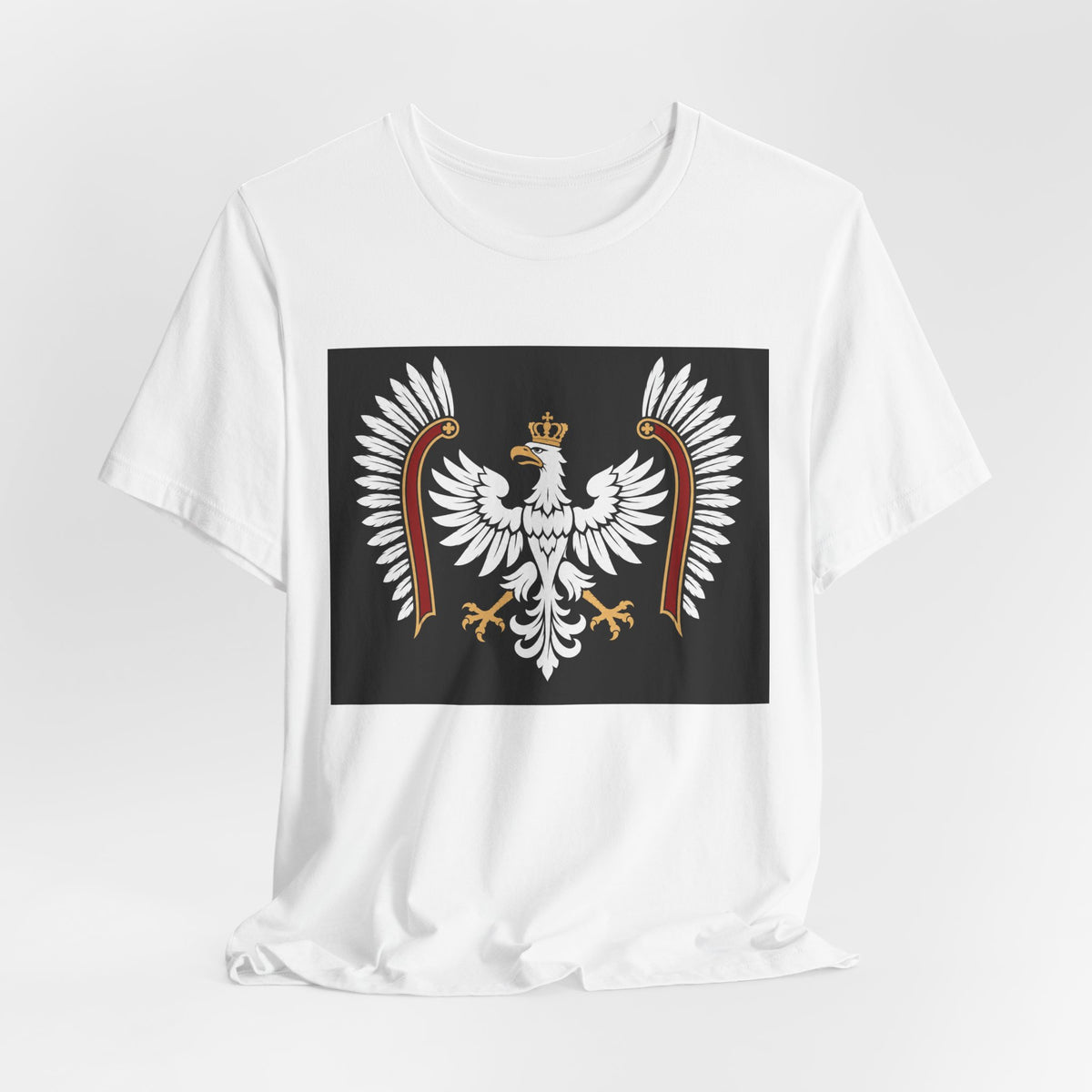 Polish White Eagle Tee — Crowned Heraldic Poland Flag T-Shirt