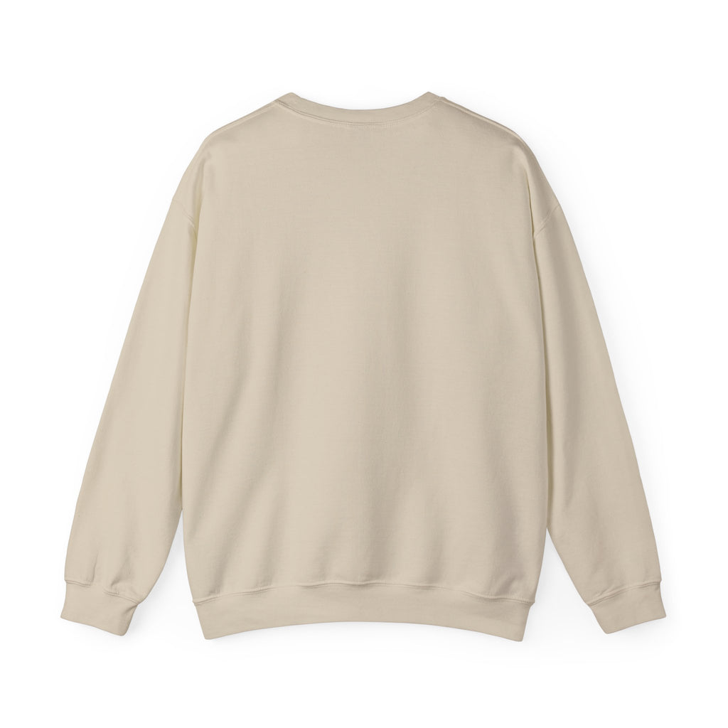 Religious Crewneck Sweatshirt — Crucifixion with Radiant Light Graphic