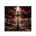 Crucifixion Scene Kiss-Cut Sticker - Religious Jesus Cross Decal