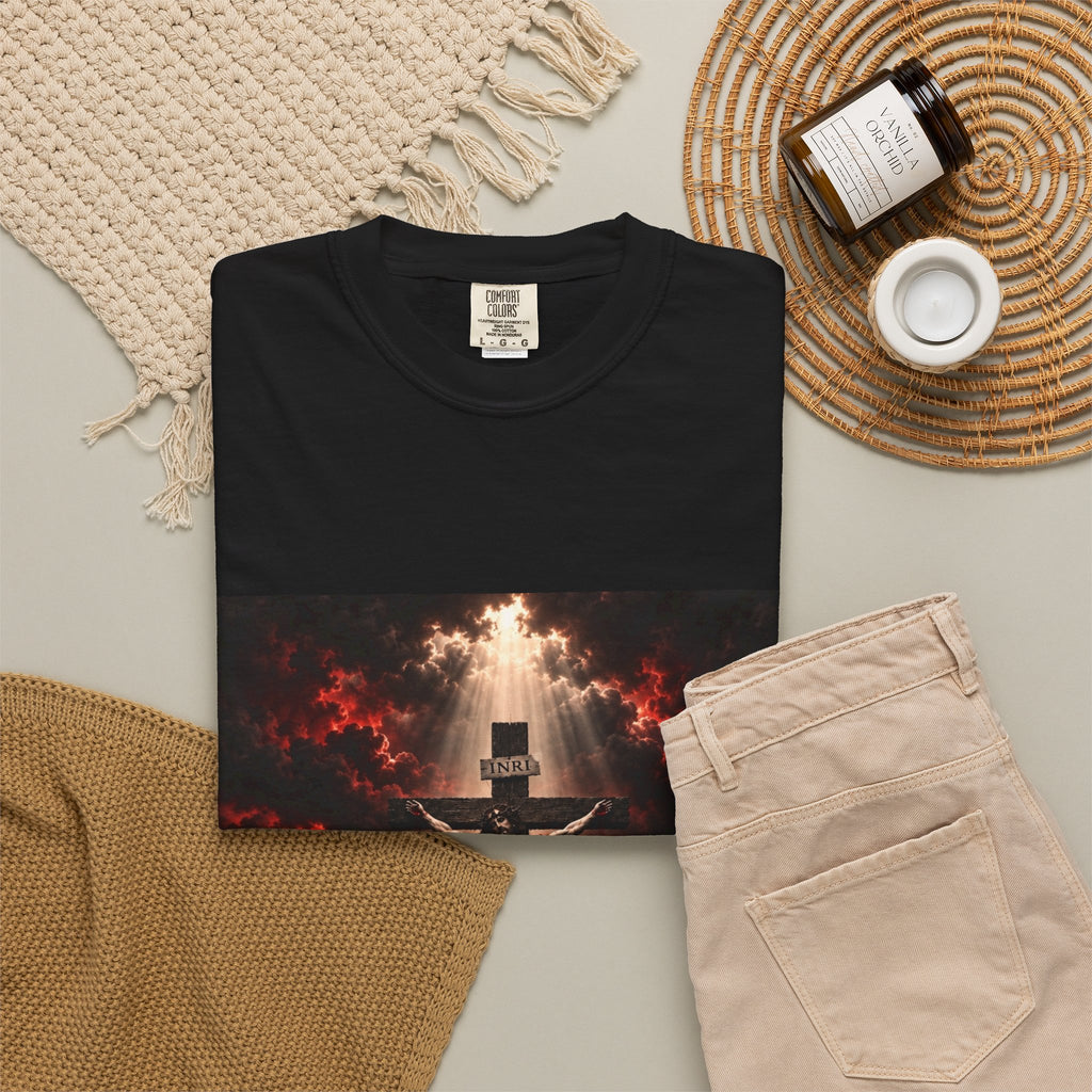 Crucifixion Scene T-Shirt — Dramatic Religious Graphic Tee