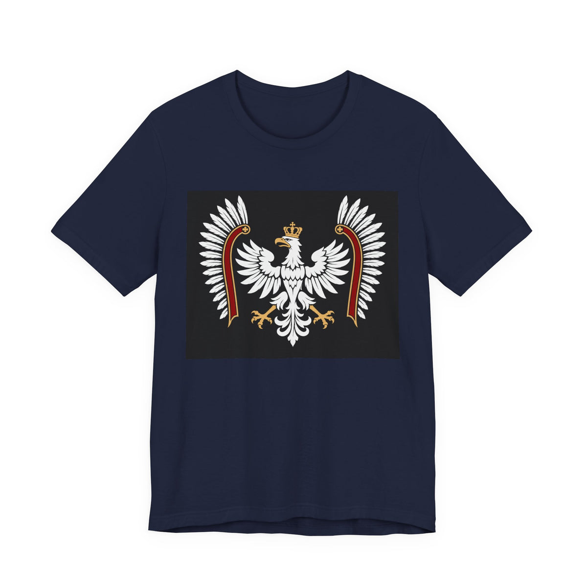 Polish White Eagle Tee — Crowned Heraldic Poland Flag T-Shirt