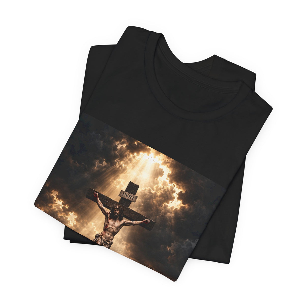Crucifixion Scene T‑Shirt — Dramatic Jesus Cross Christian Tee