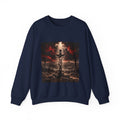 Crucifixion Scene Crewneck Sweatshirt — Dramatic Christian Faith Graphic