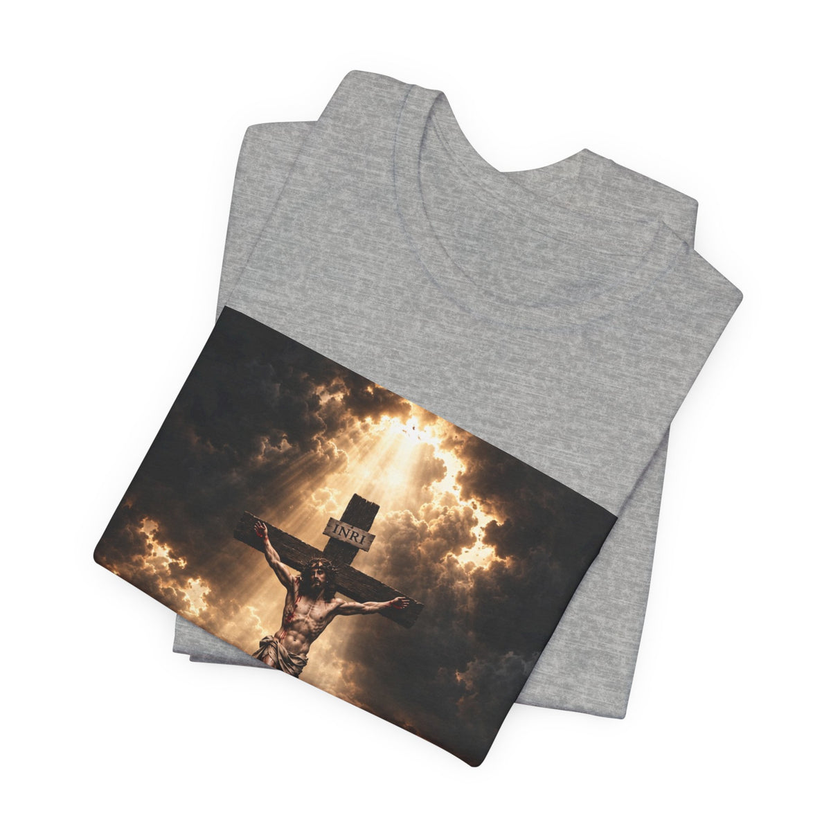 Crucifixion Scene T‑Shirt — Dramatic Jesus Cross Christian Tee