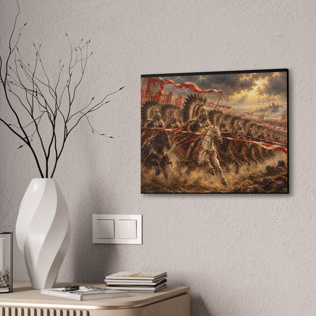 Polish Winged Hussars Battle Canvas
